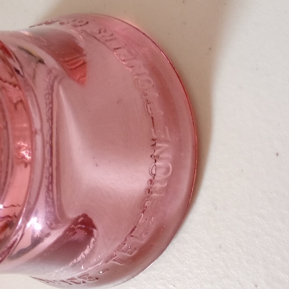 Rare Vintage Rose Glass Bell Telephone of America Paperweight - Picture 4 of 6